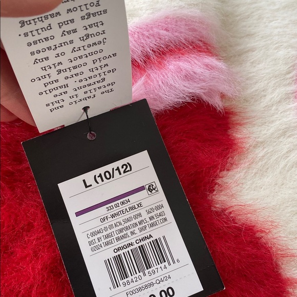 2 Heart Pullover Fuzzy Sweater by ART CLASS size Girls 10/12 - Picture 4 of 11